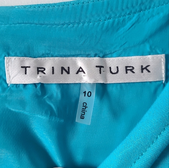 SALE!! Trina Turk Color Block Shift Dress - Picture 3 of 4